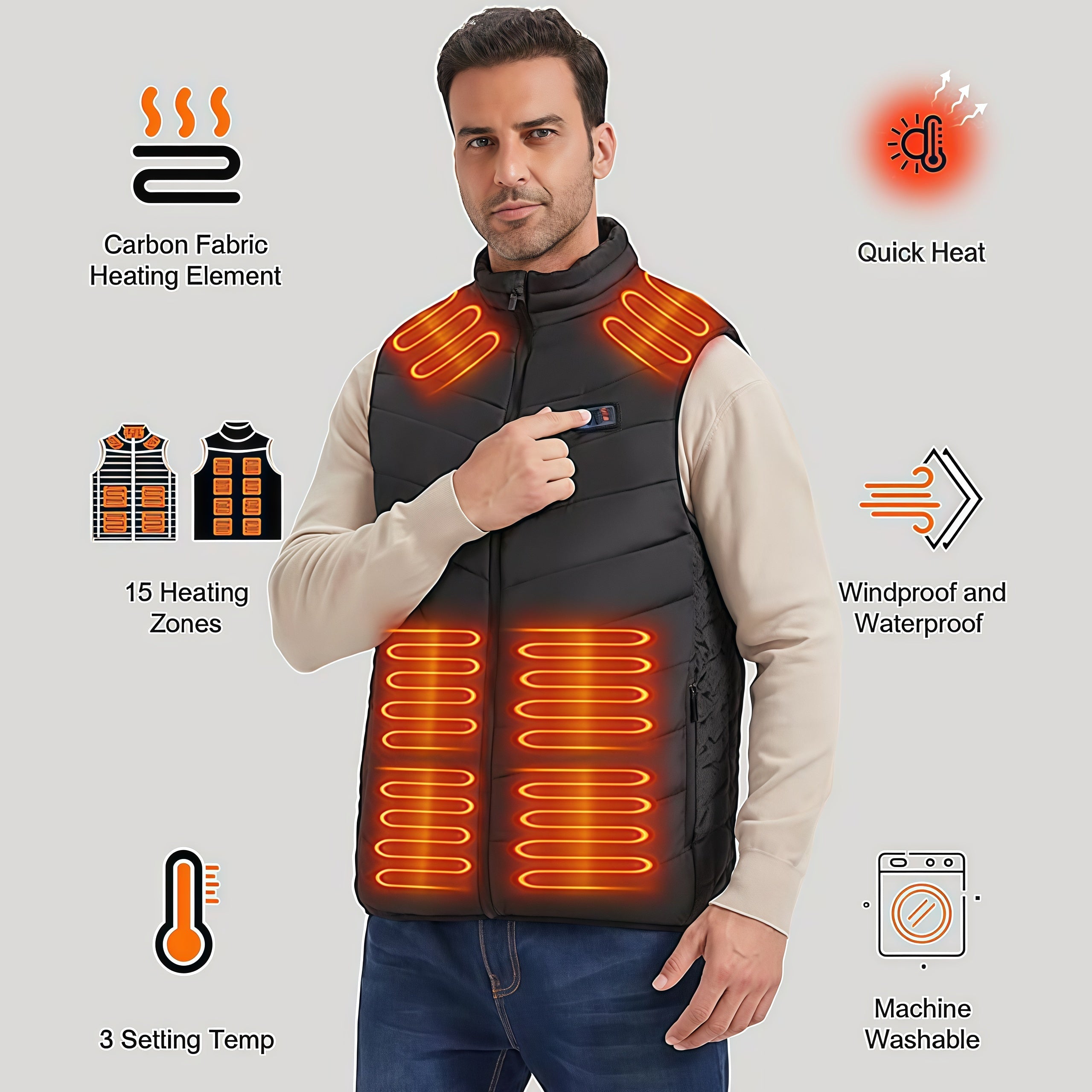 Kamizelka grzewcza AuraLink (bez baterii)